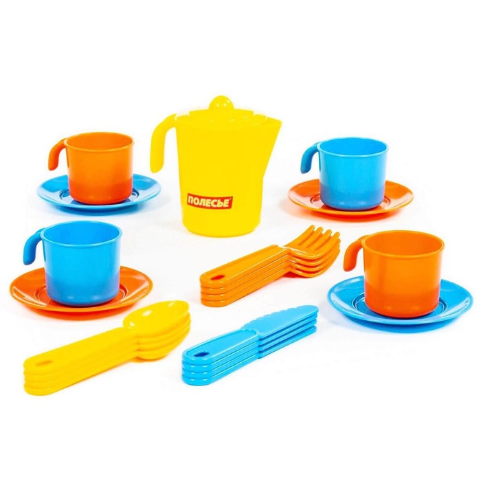 Набор детской посуды «Анюта», на 4 персоны, 21 элемент набор детской посуды анюта на 4 персоны 2 элемент 1 шт
