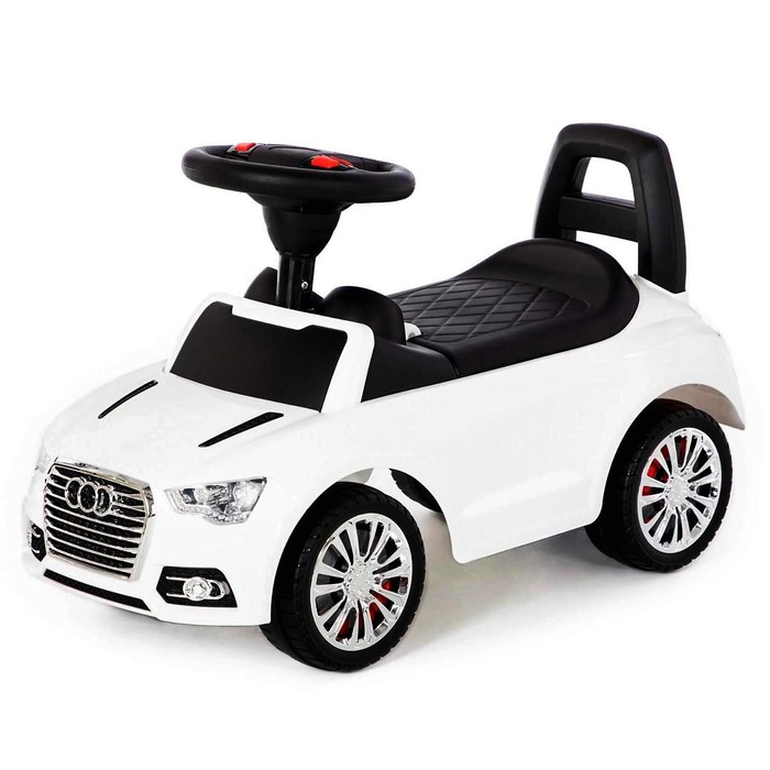Каталка-автомобиль SuperCar №2 со звуковым сигналом, цвет белый игрушка полесье каталка автомобиль supercar n2 со звуковым сигналом красная