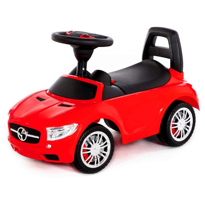 Каталка-автомобиль SuperCar №1 со звуковым сигналом, цвет красный игрушка полесье каталка автомобиль supercar n2 со звуковым сигналом красная