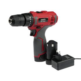 

Дрель-шуруповерт Oasis ASU-12S, ударный, 12 В, 2х2 Ач, Li-Ion, 350/1300 об/мин, 28 Нм