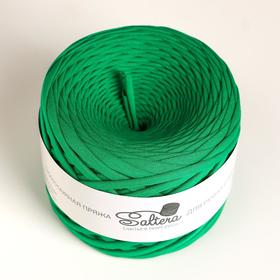 

Пряжа трикотажная широкая "Saltera" 100м/300гр, ширина 7-9 мм (25 зелёный)