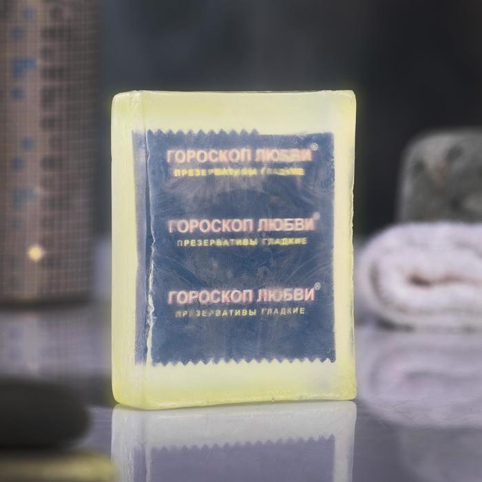 Светящееся мыло "Экстренная помощь" с презервативом, 105гр