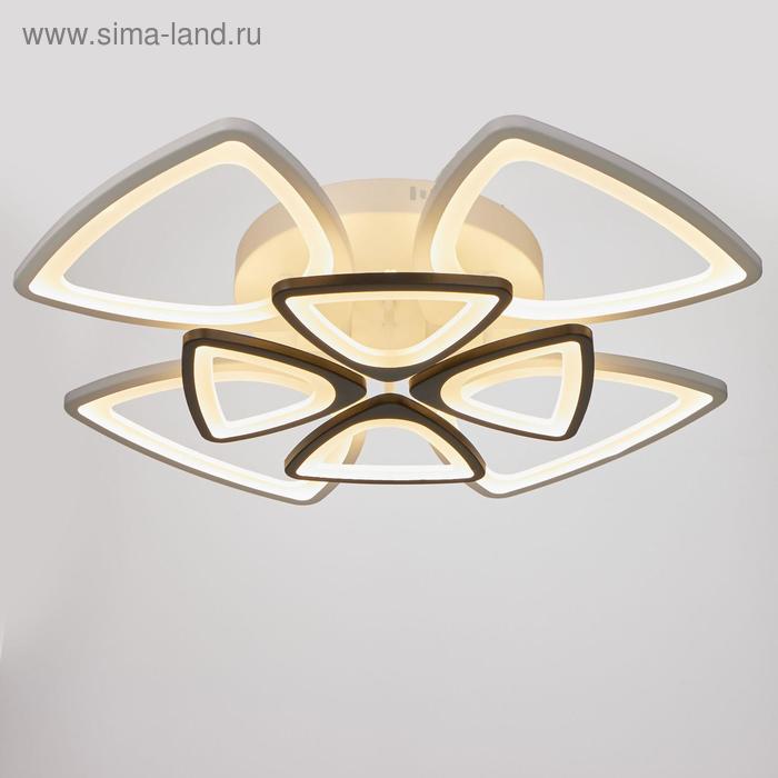 

Люстра с ПДУ 661316/8 LED 160Вт 3 режима 3000-6000К белый-черный 72x72x14 см