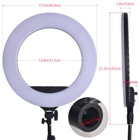 

Кольцевая лампа OKIRA LED RING ZBR 480, 60 Вт, 480 диодов, d= 45 см, чёрная