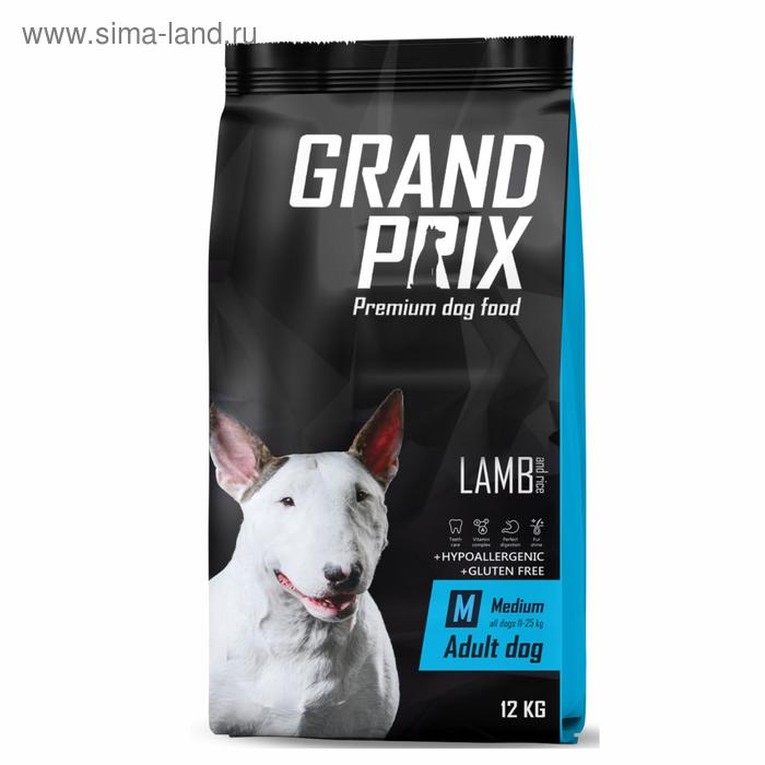 

Сухой корм GRAND PRIX для собак средних пород, ягненок, 12 кг