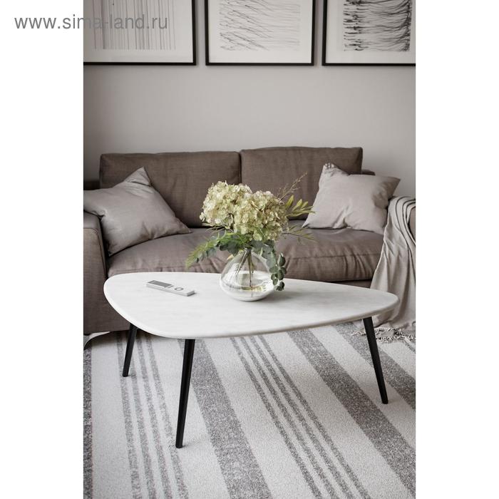 Стол журнальный «Эланд», 1200 × 700 × 460 мм, цвет белый бетон стол журнальный престон 1200 × 700 × 446 мм цвет браун