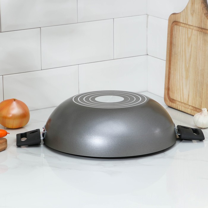 Казан с антипригарным покрытием 28 см Discovery с крышкой