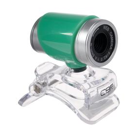 Веб-камера CBR CW 830M Green, 0.3 МП, 640х480, USB 2.0, микрофон, зеленая Ош