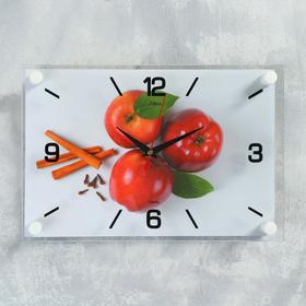 Часы настенные, серия Кухня, 'Яблоки с корицей', плавный ход,  33 х23 см Ош