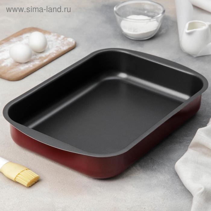 

Противень «Эксперт», 39,5×27×6,5 см, антипригарное покрытие, цвет бордовый