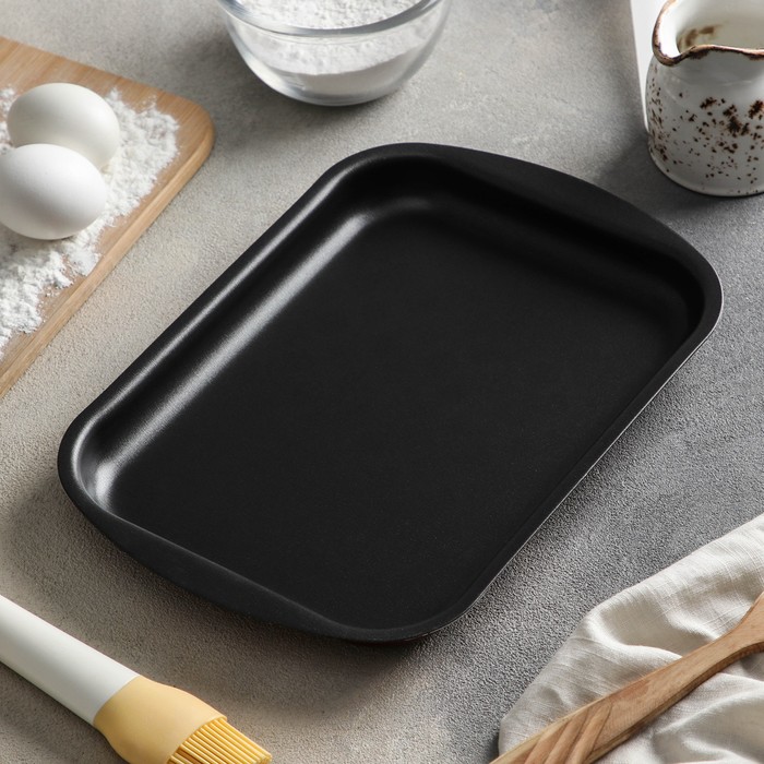 Противень с антипригарным покрытием 29х20х2,5 см "Эксперт"