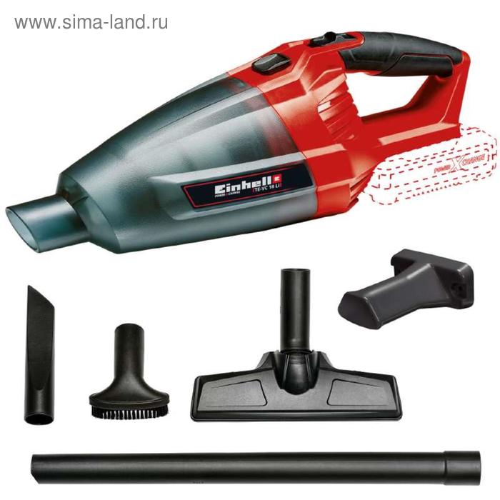 Пылесос аккумуляторный Einhell TE-VC 18 Li-Solo, 4.2 кПа, 540 мл емкость, БЕЗ АКБ И ЗУ пылесос аккумуляторный einhell te vc 18 li solo 4 2 кпа 540 мл емкость без акб и зу