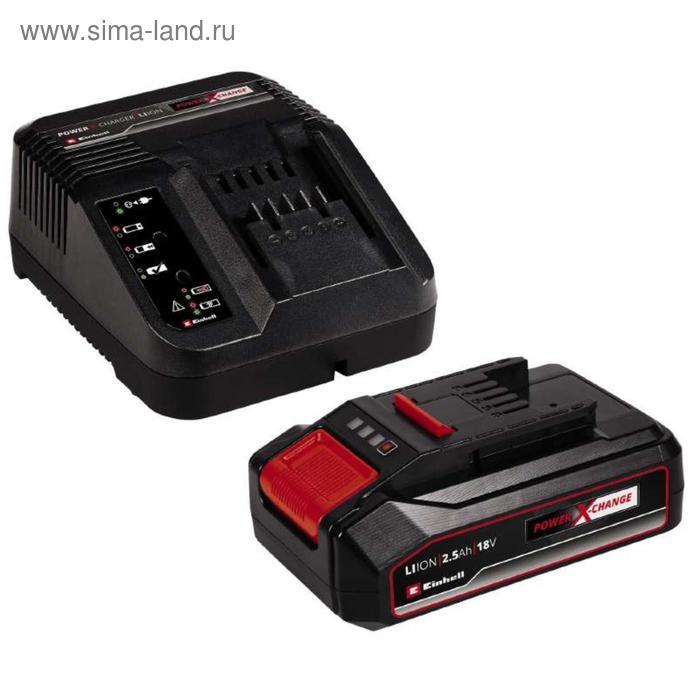 Устройство зарядное+ аккумулятор PXC Einhell 4512097, 18 В 2.5 Ач, 50 мин