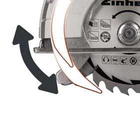 Пила циркулярная Einhell TC-CS 1400, 1400 Вт, 5200 об/мин, 190х30 мм, 45/66 мм от Сима-ленд