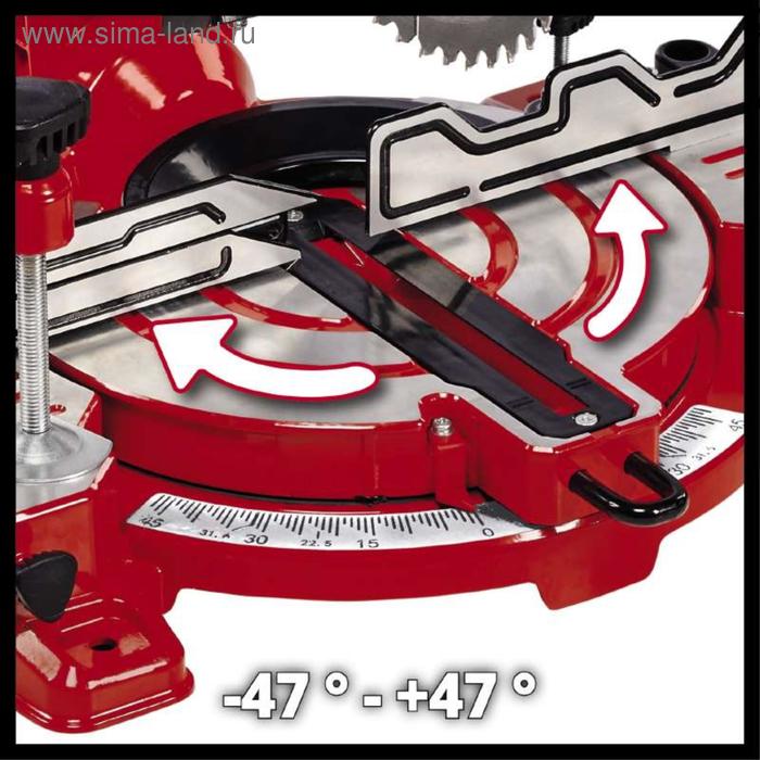 

Пила торцовочная Einhell TC-MS 216, 1400 Вт, 216х30 мм, 5000 об/мин