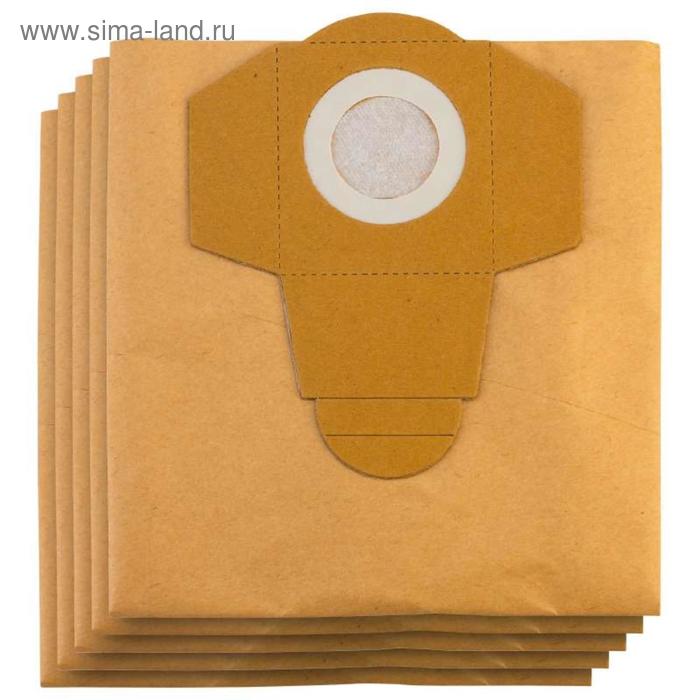 Мешок-пылесборник бумажный к строительным пылесосам Einhell 2351152, 20 л, 5 шт цена и фото