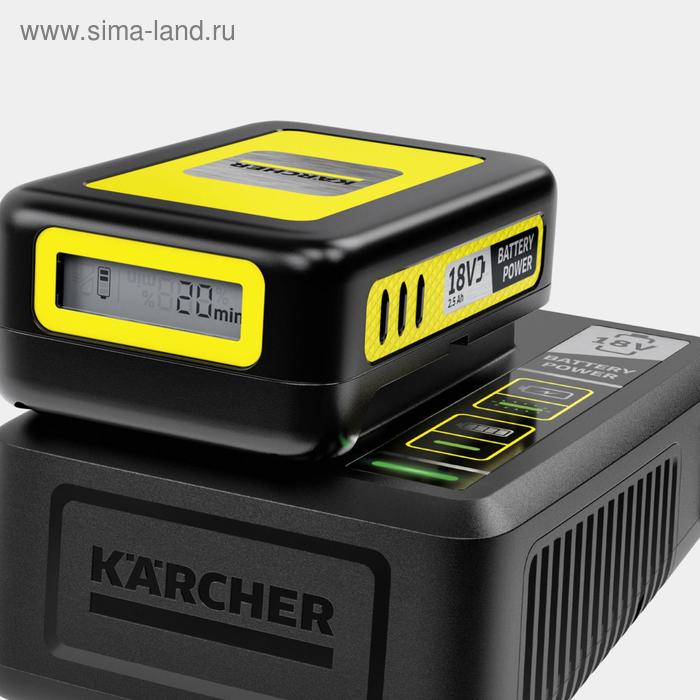 фото Быстрое зарядное устройство karcher fast charger battery power 18 v, 18 в, 2.5 а, 1.5 м