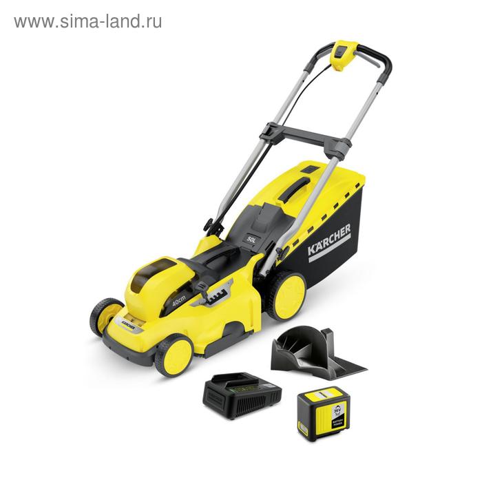 Аккумуляторная газонокосилка Karcher LMO 36-40 Battery Set, 36 В, 5 Ач, 20-70 мм, 50 л