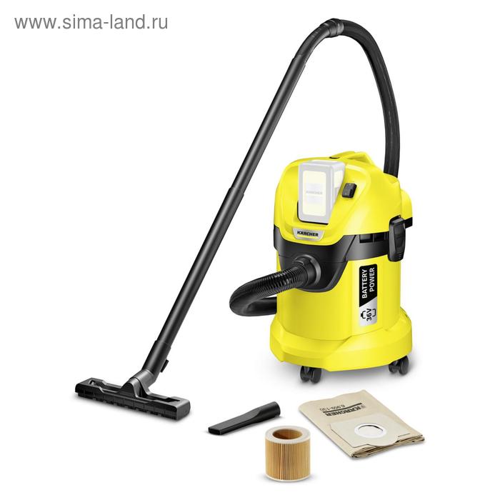 Аккумуляторный пылесос Karcher WD 3 Battery, 36 В, 17 л, БЕЗ АКБ И ЗУ