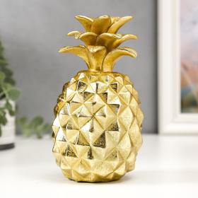 Сувенир полистоун "Золотой ананас" 16,5х8х8 см от Сима-ленд