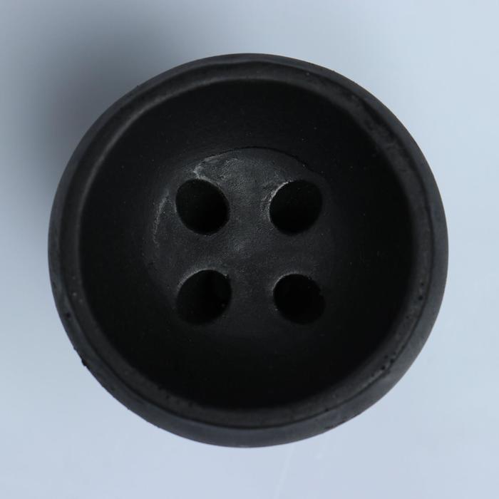 фото Чаша, глиняная, d=6.7 см 8.5х6.7 см , черная