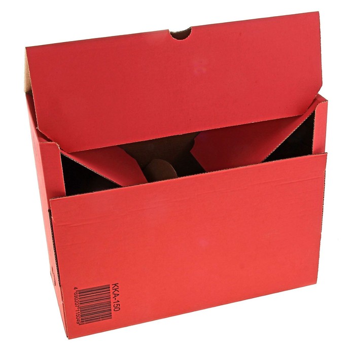 Короб архивный А4 150мм "Бюрократ" микрогофрокартон, МИКС