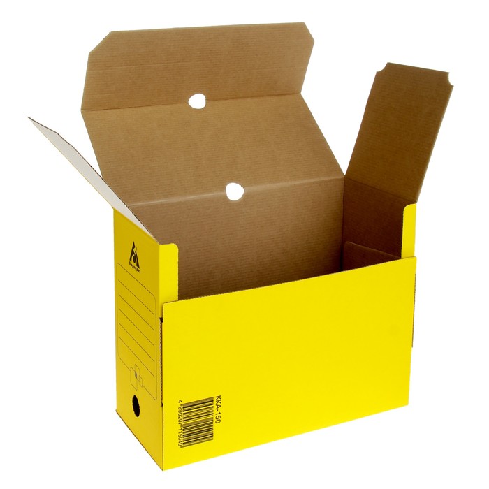 Короб архивный А4 150мм "Бюрократ" микрогофрокартон, МИКС