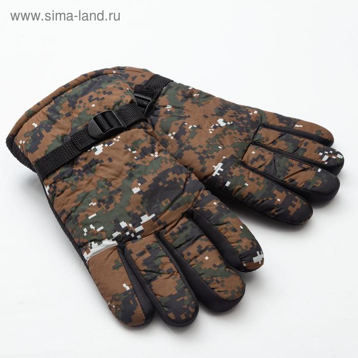 

Перчатки зимние мужские MINAKU "Хаки", цв.зеленый, р-р 9 (27 см)