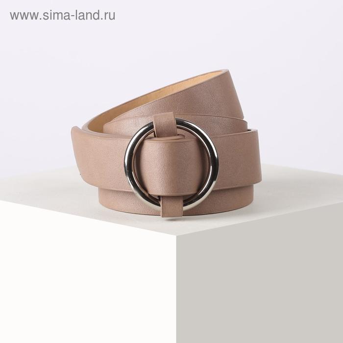 

Ремень женский, ширина 2,8 см, гладкий, пряжка металл, цвет розовый