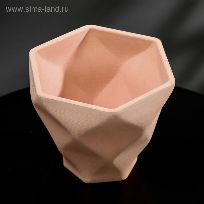 

Кашпо-ромб «Фантазия», розовое, 10,5 х 9 см, 0,5 л.