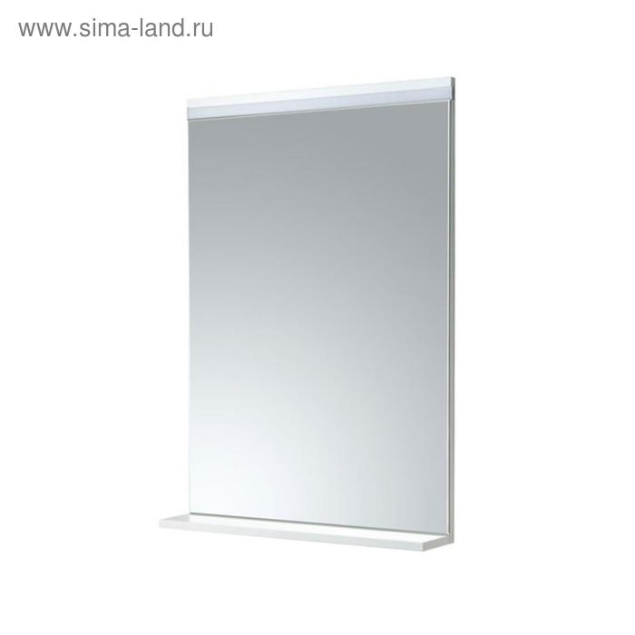 Зеркало Aquaton «Рене 60», 600х850 мм, LED светильник, полка