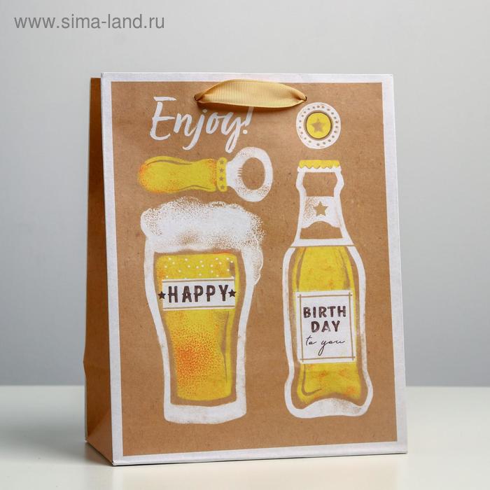 

Пакет крафтовый вертикальный Enjoy, MS 18 × 23 × 10 см