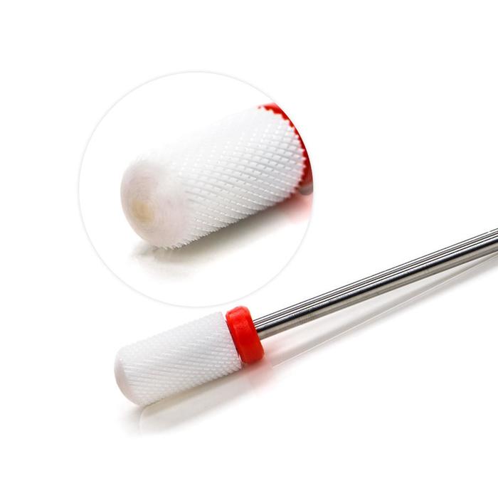 Фреза керамическая белая мягкая цилиндр большой с округлым гладким верхом 66x127 мм 700₽