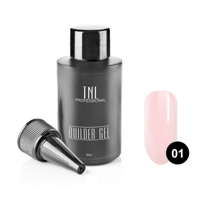 

Моделирующий гель Builder Gel TNL, №01 камуфлирующий молочно-розовый, 50 мл