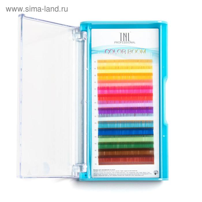 

Цветные ресницы на ленте TNL Color boom MIX 0.10, 11 мм, изгиб C, 16 линий
