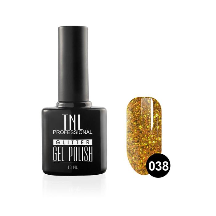 

Гель-лак TNL Glitter, №38 Нарциссово-жёлтый, 10 мл