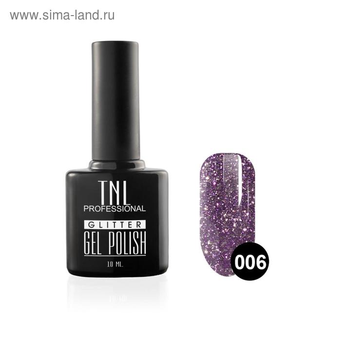 

Гель-лак TNL Glitter, №06 Фиолетовый, 10 мл