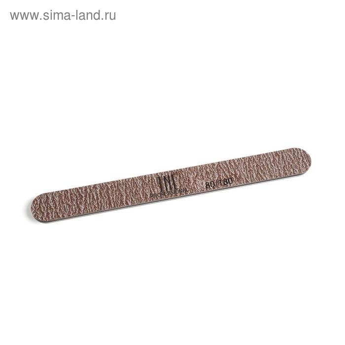 Пилка для ногтей узкая 100/180, коричневая tnl пилка экстра класс узкая коричневая 180 240