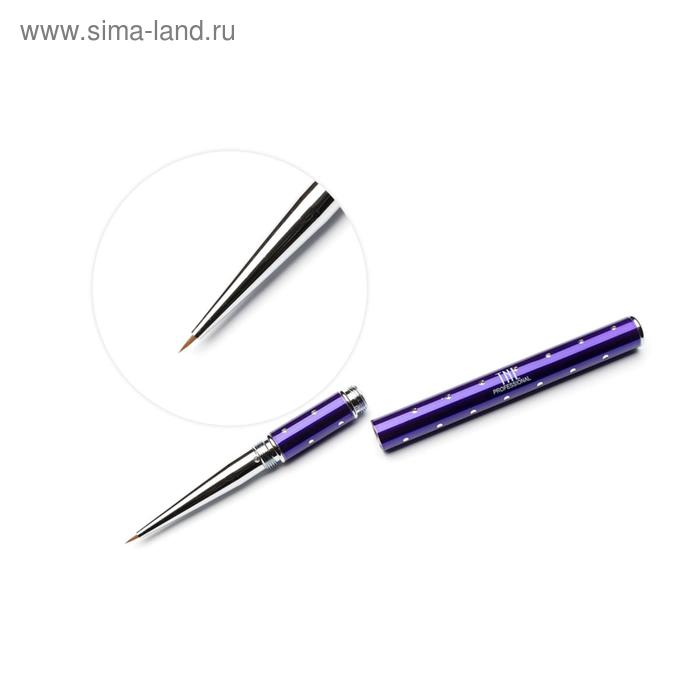 Инструменты для дизайна Кисть для гель-краски TNL сиреневая