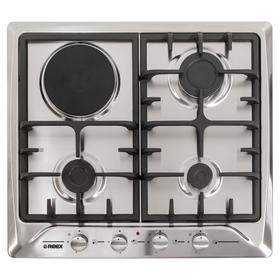 

Варочная поверхность REEX PG-631 IX, комбинированная, 4 конфорки, серебристая