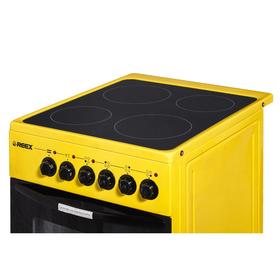 

Плита REEX CSE-54 Ye, электрическая, 4 конфорки, 57 л, стеклокерамика, жёлтая