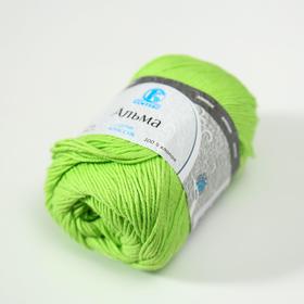

Пряжа "Альма" 100% хлопок 170м/50гр (026 салат)