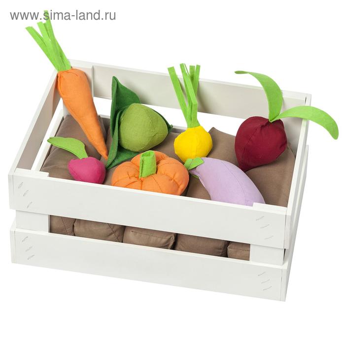 фото Набор овощей в ящике, 12 предметов, с карточками paremo