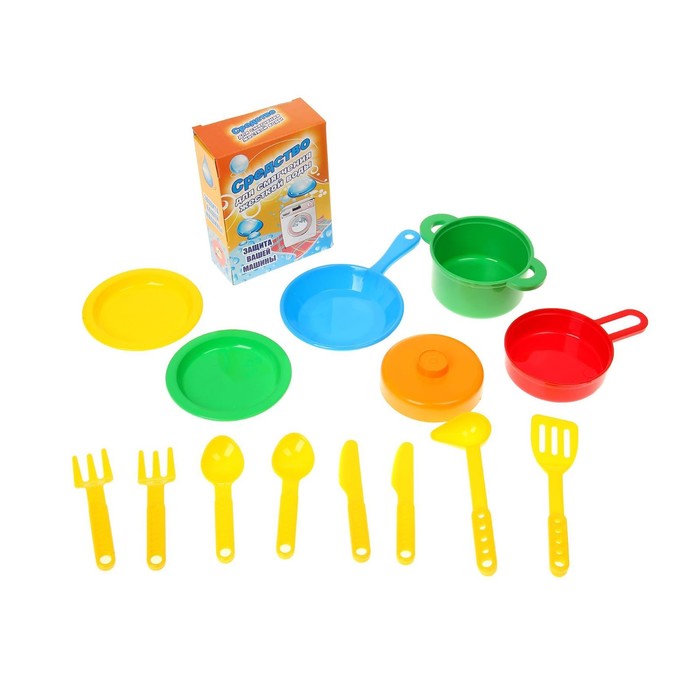 Посудомоечная машина с набором посуды, цвета МИКС