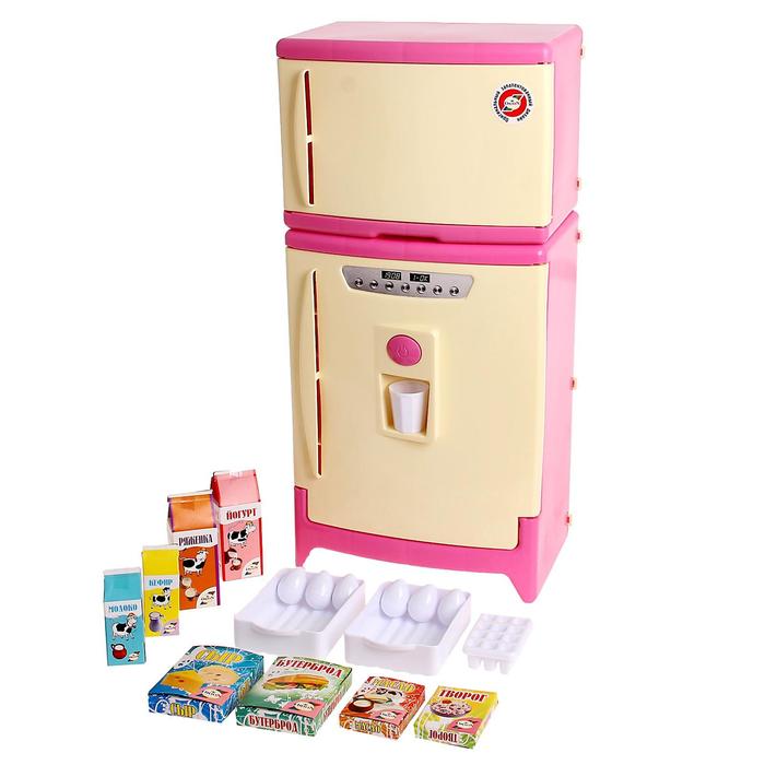 Холодильник двухкамерный с набором продуктов, цвета МИКС