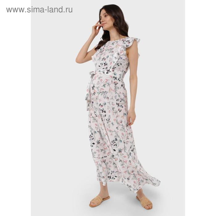 фото Длинное платье для беременных и кормления «амина», размер 42, цвет белый i love mum