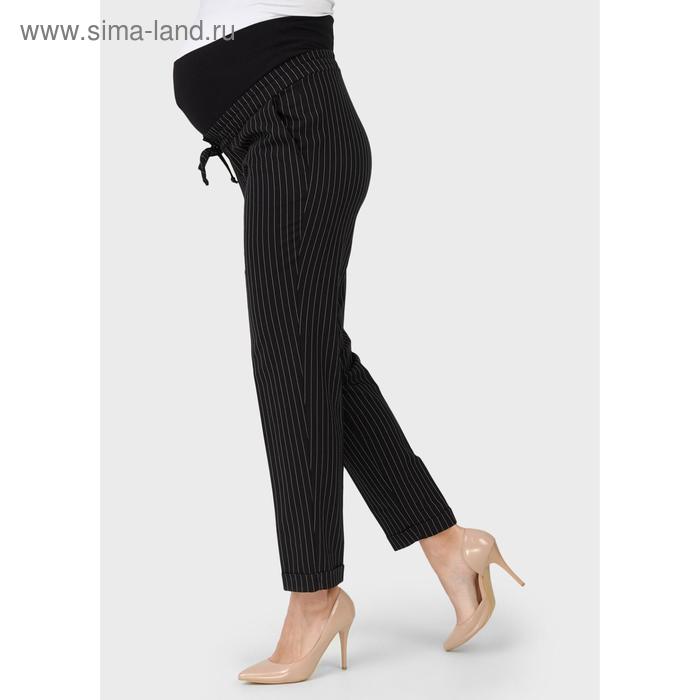 Классические брюки для беременных со вставкой на живот «Леона», размер 44, цвет чёрный