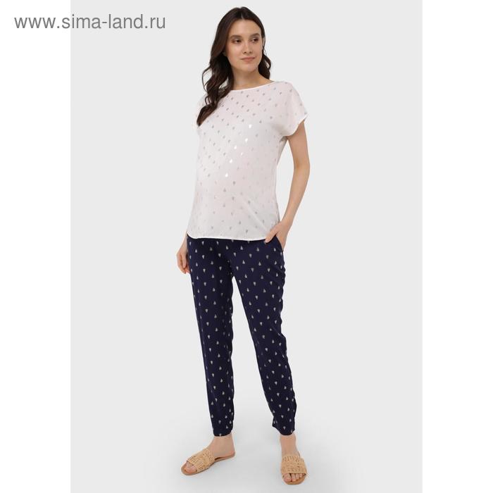 Принтованные брюки для беременных «Салмон», размер 42