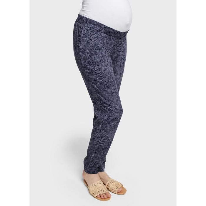 фото Принтованные брюки для беременных «салмон», размер 42, цвет синий i love mum