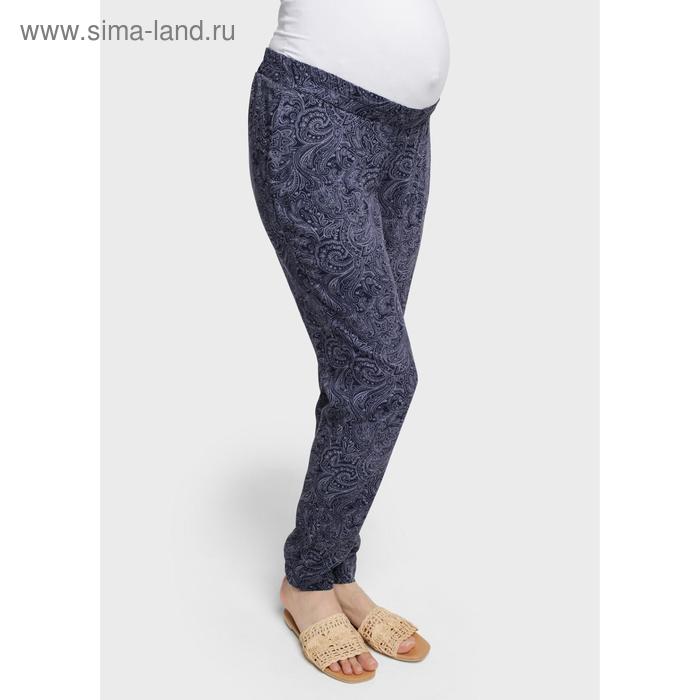 Принтованные брюки для беременных «Салмон», размер 46, цвет синий
